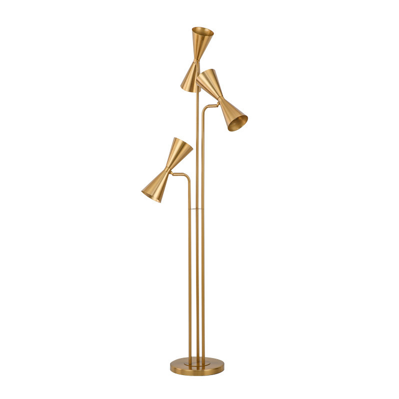 Торшер Sigourney Floor Lamp Глянцевое золото Торшер Sigourney Floor Lamp Глянцевое золото в Орле | Loft Concept