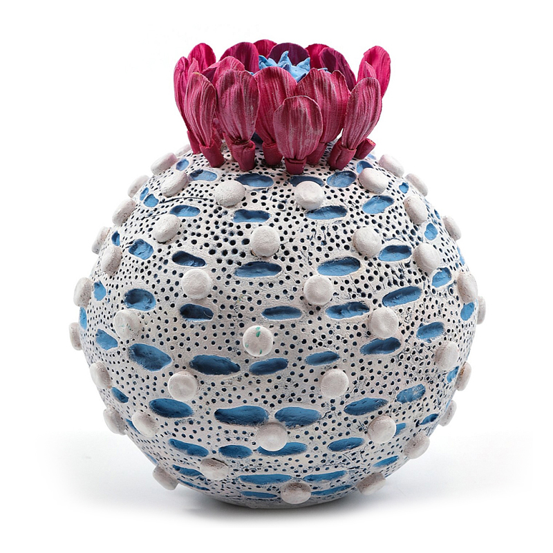 Статуэтка тропический фрукт Tropical Fruit Round Flower Blue Голубой Белый Розовый Статуэтка тропический фрукт Tropical Fruit Round Flower Blue Голубой Белый Розовый в Орле | Loft Concept