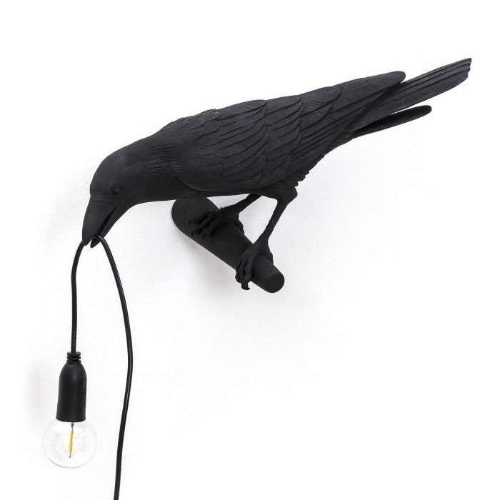 Бра Seletti Bird Lamp Black Looking Черный Бра Seletti Bird Lamp Black Looking Черный в Орле | Loft Concept