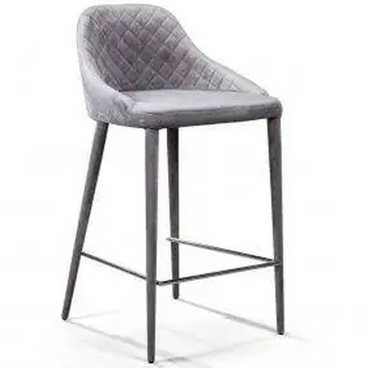 Стул Douglas Rhombus Bar stool Серый Велюр Светло-серый Стул Douglas Rhombus Bar stool Серый Велюр Светло-серый в Орле | Loft Concept