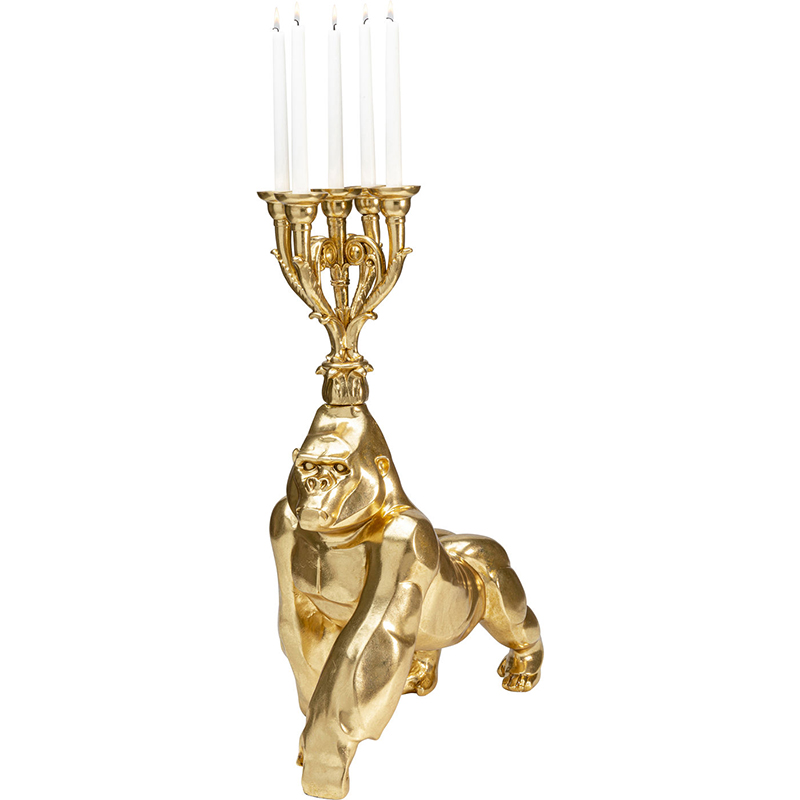 Подсвечник Golden Gorilla Золотой в Орле | Loft Concept 