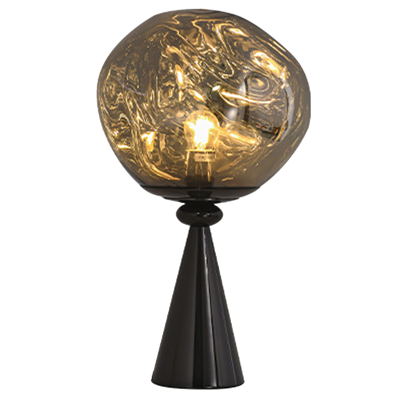 Настольная лампа Kaine Glass Metal Table Lamp Черный Серебряный Прозрачное Стекло Настольная лампа Kaine Glass Metal Table Lamp Черный Серебряный Прозрачное Стекло в Орле | Loft Concept