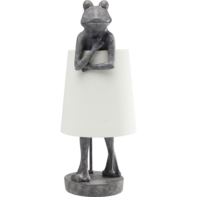Настольная лампа Gray Frog Серый Белый Настольная лампа Gray Frog Серый Белый в Орле | Loft Concept