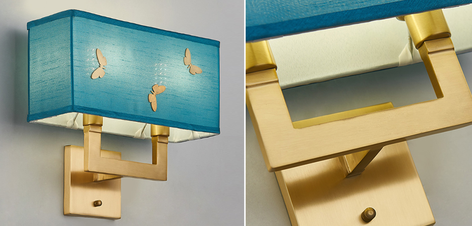 Бра с бабочками Butterflies Blue Background Wall Lamp 2 Бра с бабочками Butterflies Blue Background Wall Lamp 2 - Loft-Concept в Орле