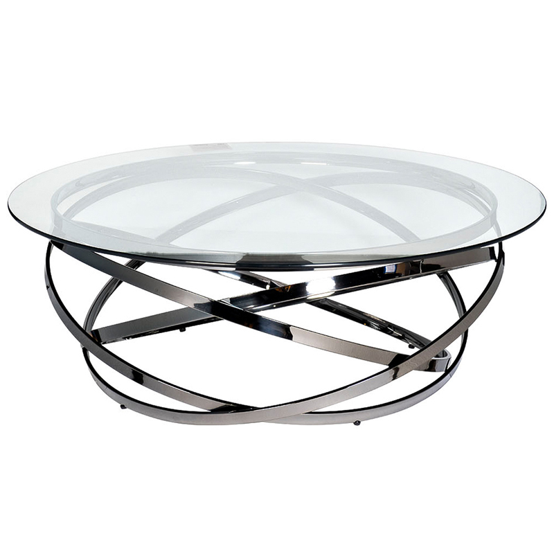 Кофейный стол Santino Coffee Table Нержавеющая сталь Прозрачное Стекло Кофейный стол Santino Coffee Table Нержавеющая сталь Прозрачное Стекло в Орле | Loft Concept