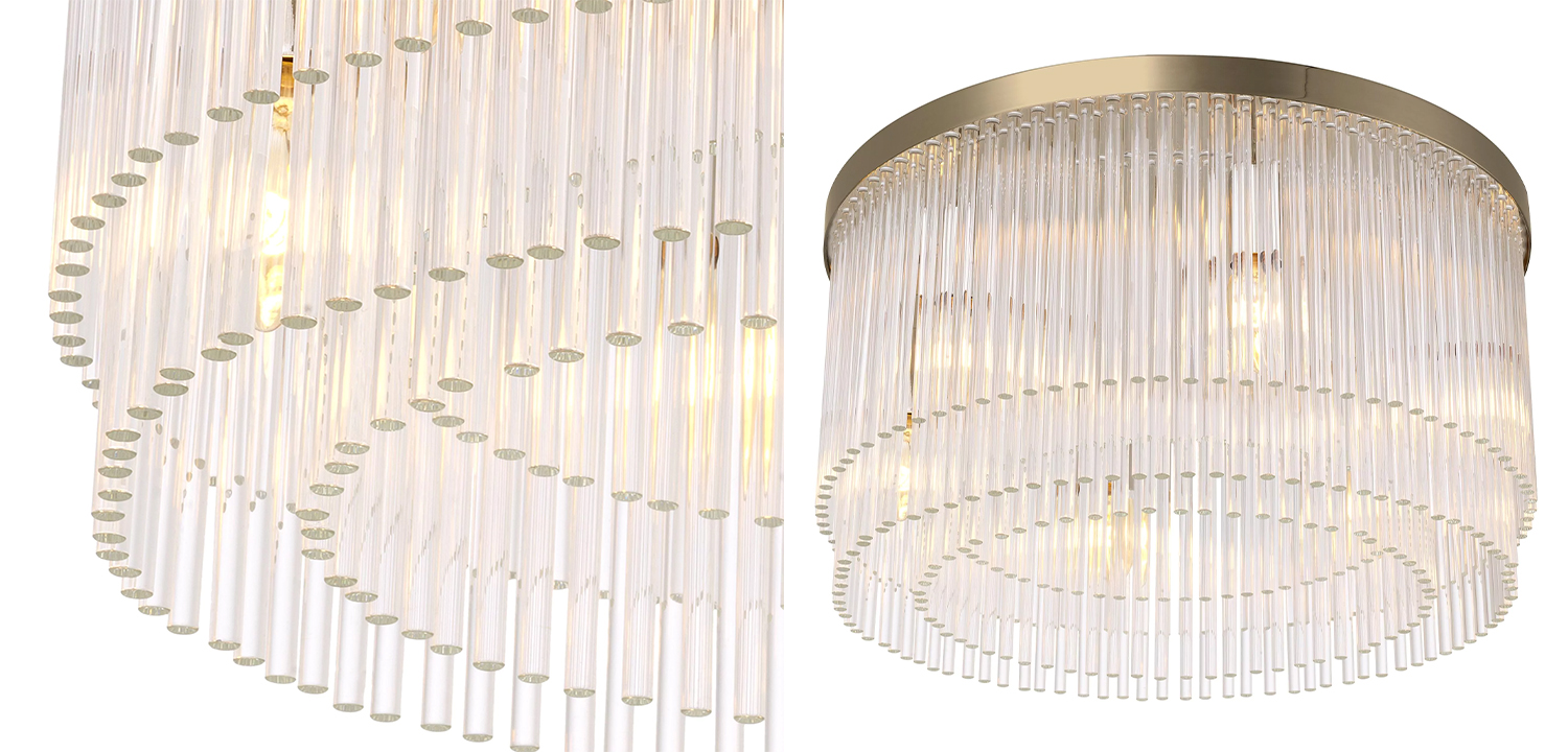 Потолочный светильник Eichholtz Ceiling Lamp Hector Brass - фото