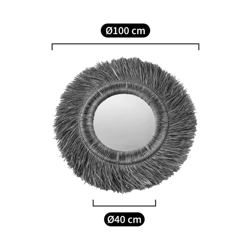 Зеркало из ротанга и сизаля WICKER MIRROR 100 в Орле