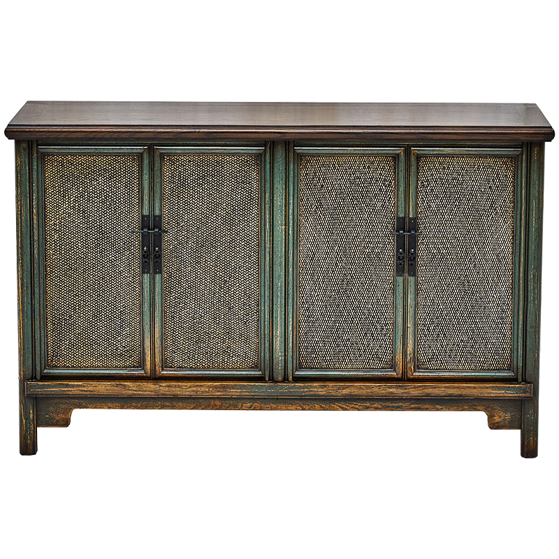 Комод в винтажном стиле дерево и ротанг Brindja chest of drawers Коричневый винтаж Винтажный голубой Комод в винтажном стиле дерево и ротанг Brindja chest of drawers Коричневый винтаж Винтажный голубой в Орле | Loft Concept