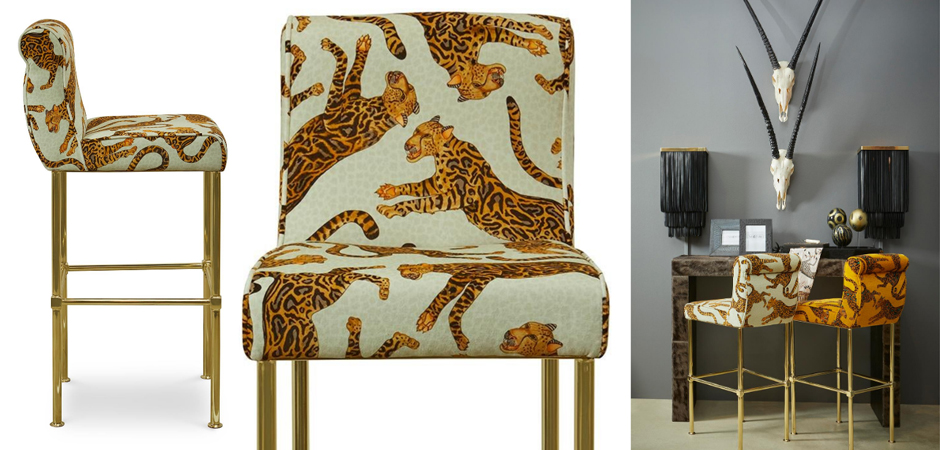 Барный Стул Сафари с орнаментом Kings Stone Bar Stool Барный Стул Сафари с орнаментом Kings Stone Bar Stool - Loft-Concept в Орле
