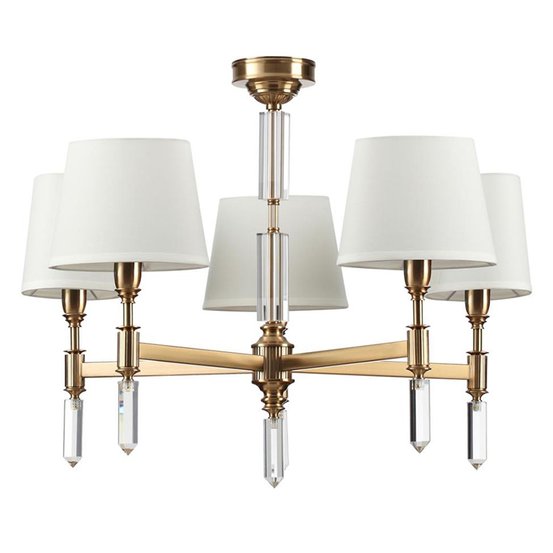 Люстра Ramona White Chandelier Бронза Белый Люстра Ramona White Chandelier Бронза Белый в Орле | Loft Concept
