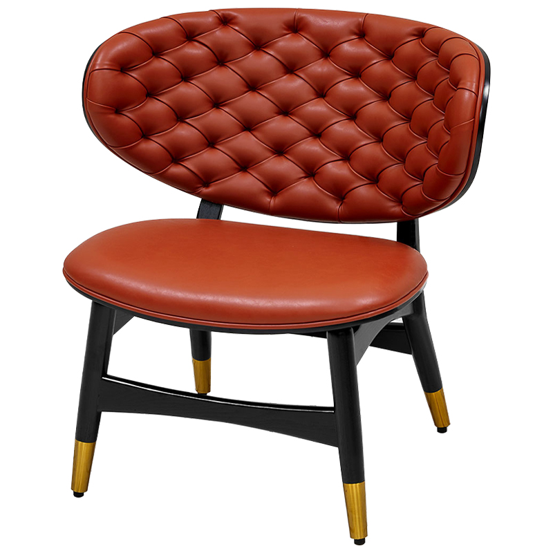Кресло Chaney Armchair Паприка Черный Золотой Кресло Chaney Armchair Паприка Черный Золотой в Орле | Loft Concept
