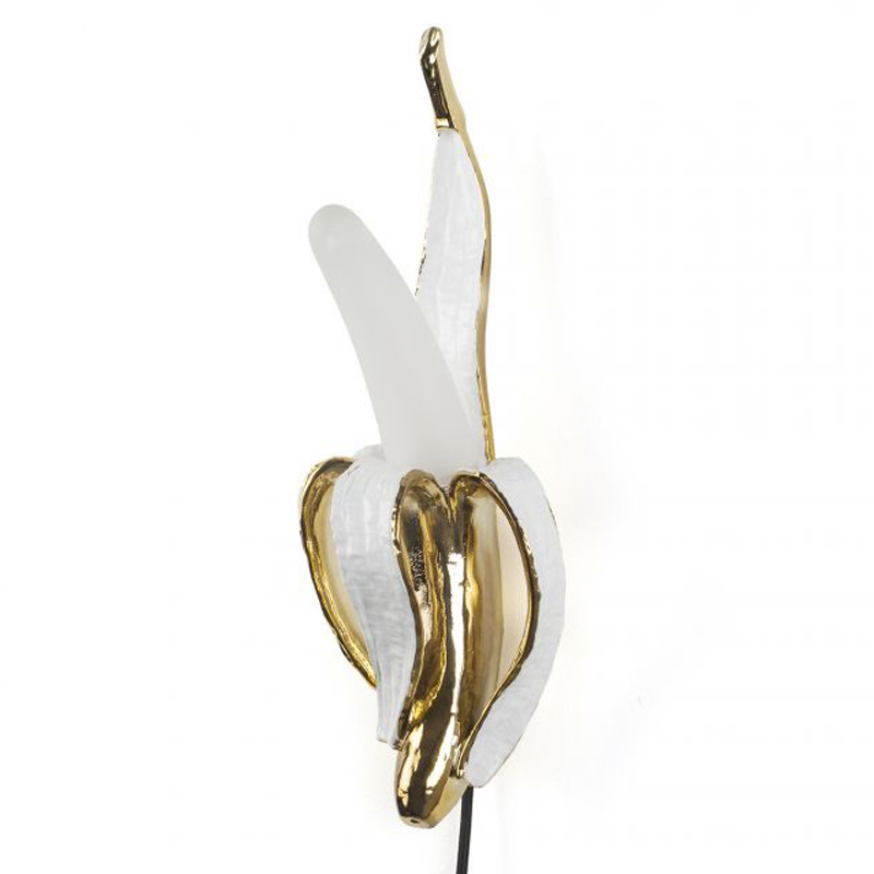 Бра Seletti Banana Lamp Phooey Глянцевое золото Белый Бра Seletti Banana Lamp Phooey Глянцевое золото Белый в Орле | Loft Concept