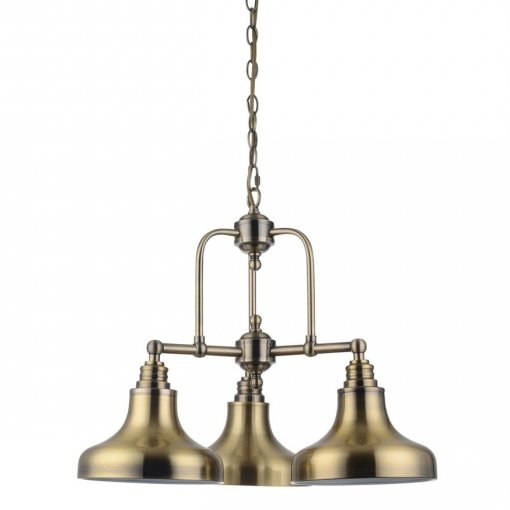Люстра Bell Marine Chandelier 3 Латунь Античная полированная Люстра Bell Marine Chandelier 3 Латунь Античная полированная в Орле | Loft Concept