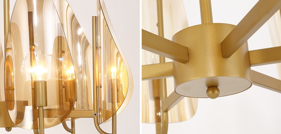 Люстра Chandelier Max Ingrand Fontana Arte Amber glass Люстра Chandelier Max Ingrand Fontana Arte Amber glass - Loft-Concept в Орле