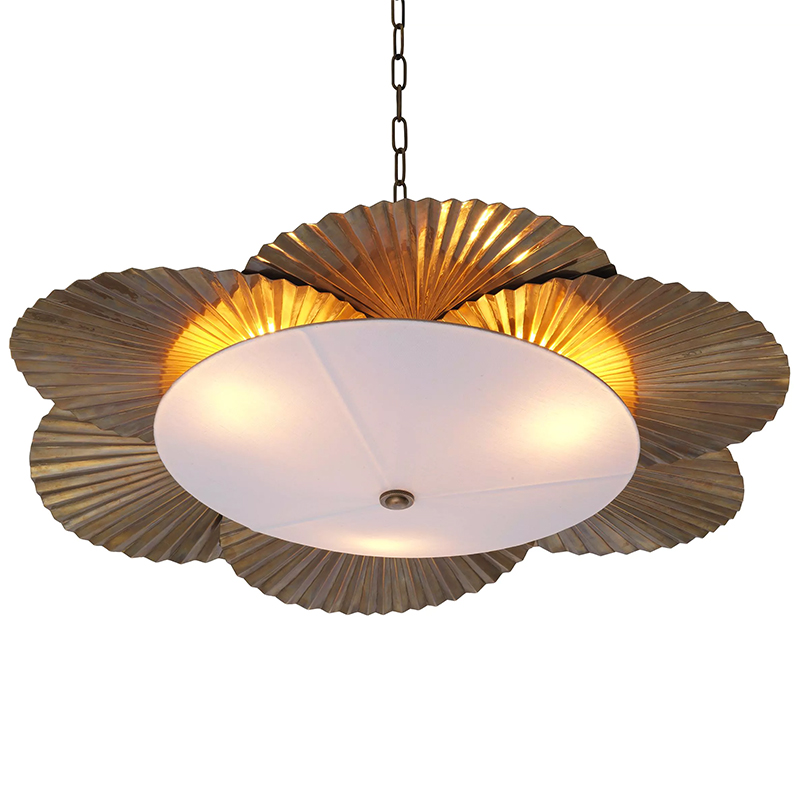 Люстра Eichholtz Chandelier Oriental Латунь Белый Люстра Eichholtz Chandelier Oriental Латунь Белый в Орле | Loft Concept