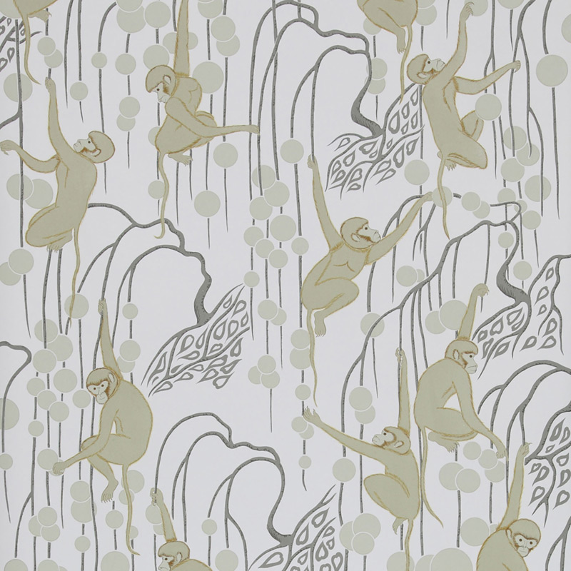 Обои ручная роспись Deco Monkeys Biscuit on dyed paper Обои ручная роспись Deco Monkeys Biscuit on dyed paper в Орле | Loft Concept