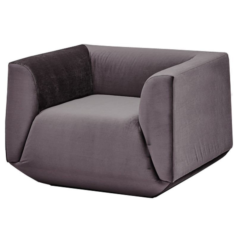 Armchair Cube Gray Lilac Большое Кресло Куб Баклажан Armchair Cube Gray Lilac Большое Кресло Куб Баклажан в Орле | Loft Concept