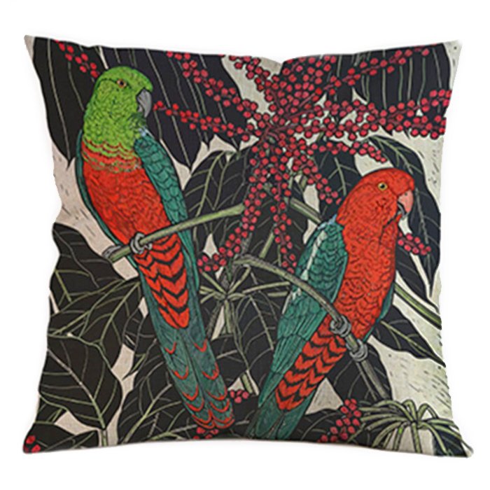 Декоративная подушка Tropical Parrots Декоративная подушка Tropical Parrots в Орле | Loft Concept
