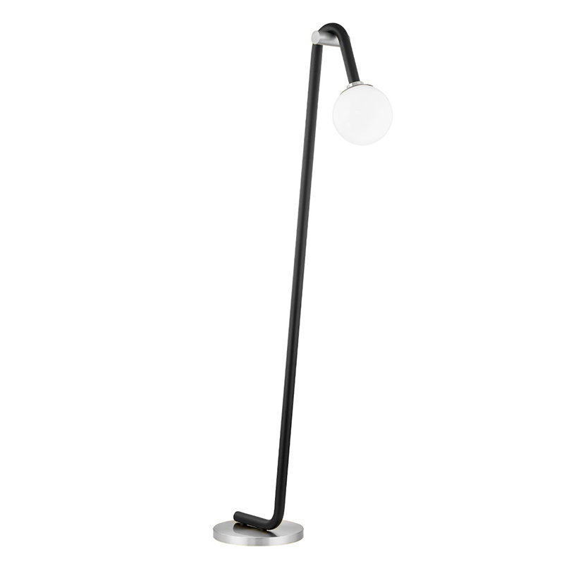 Торшер Paulson floppy floor lamp chrome Черный Хром в Орле | Loft Concept 