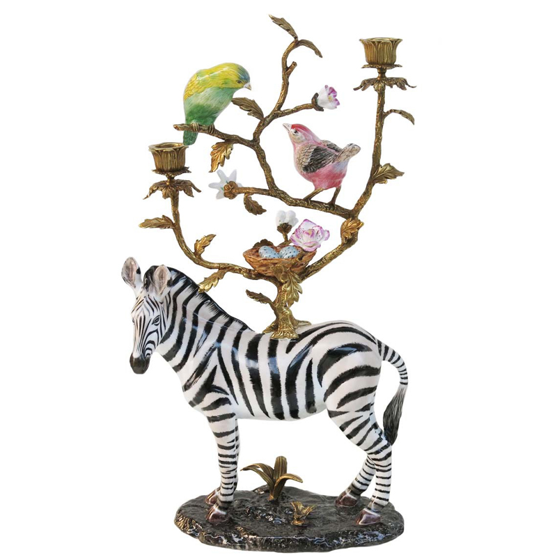 Подсвечник CANDLEHOLDER ATLANTA ZEBER Мульти Латунь Подсвечник CANDLEHOLDER ATLANTA ZEBER Мульти Латунь в Орле | Loft Concept