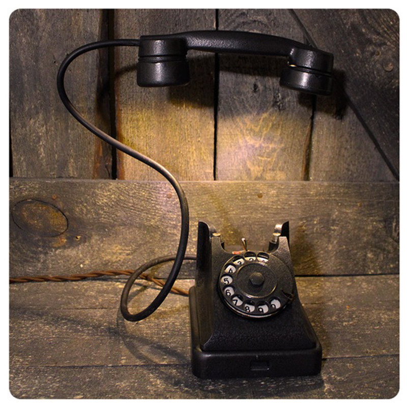 Настольная лампа Soviet Telephone I Черный Настольная лампа Soviet Telephone I Черный в Орле | Loft Concept