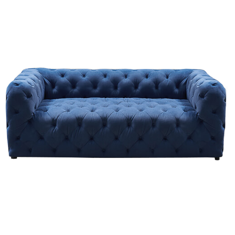 Диван Soho tufted blue velor Синий Диван Soho tufted blue velor Синий в Орле | Loft Concept