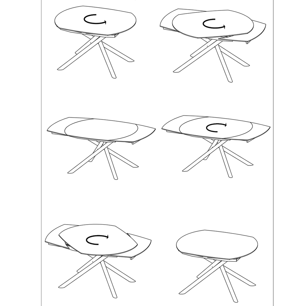 Стол обеденный раскладной круглый Folding Ceramic Table Стол обеденный раскладной круглый Folding Ceramic Table в Орле