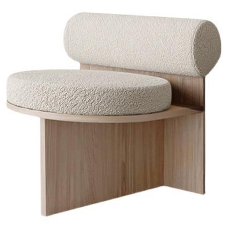 Кресло Behemo Boucle ivory ( слоновая кость ) Древесина Кресло Behemo Boucle ivory ( слоновая кость ) Древесина в Орле | Loft Concept