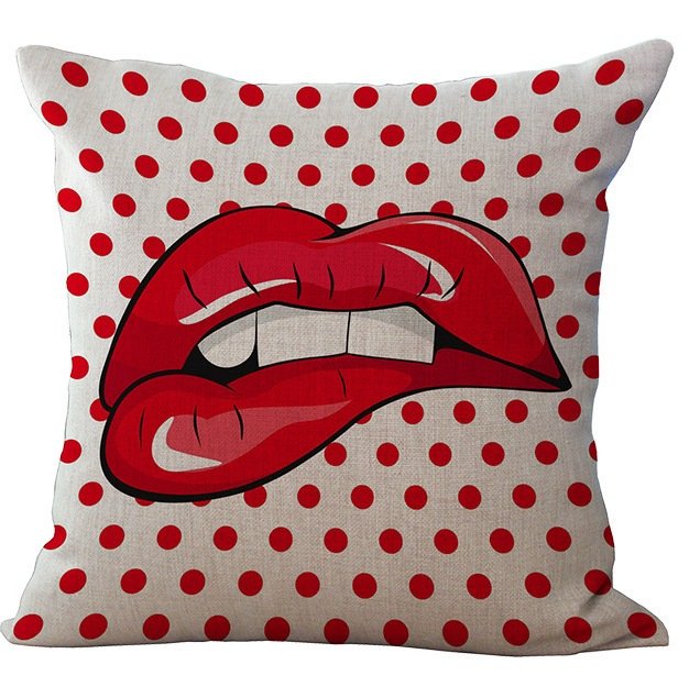 Декоративная подушка Lips and Face #2 Мульти Декоративная подушка Lips and Face #2 Мульти в Орле | Loft Concept