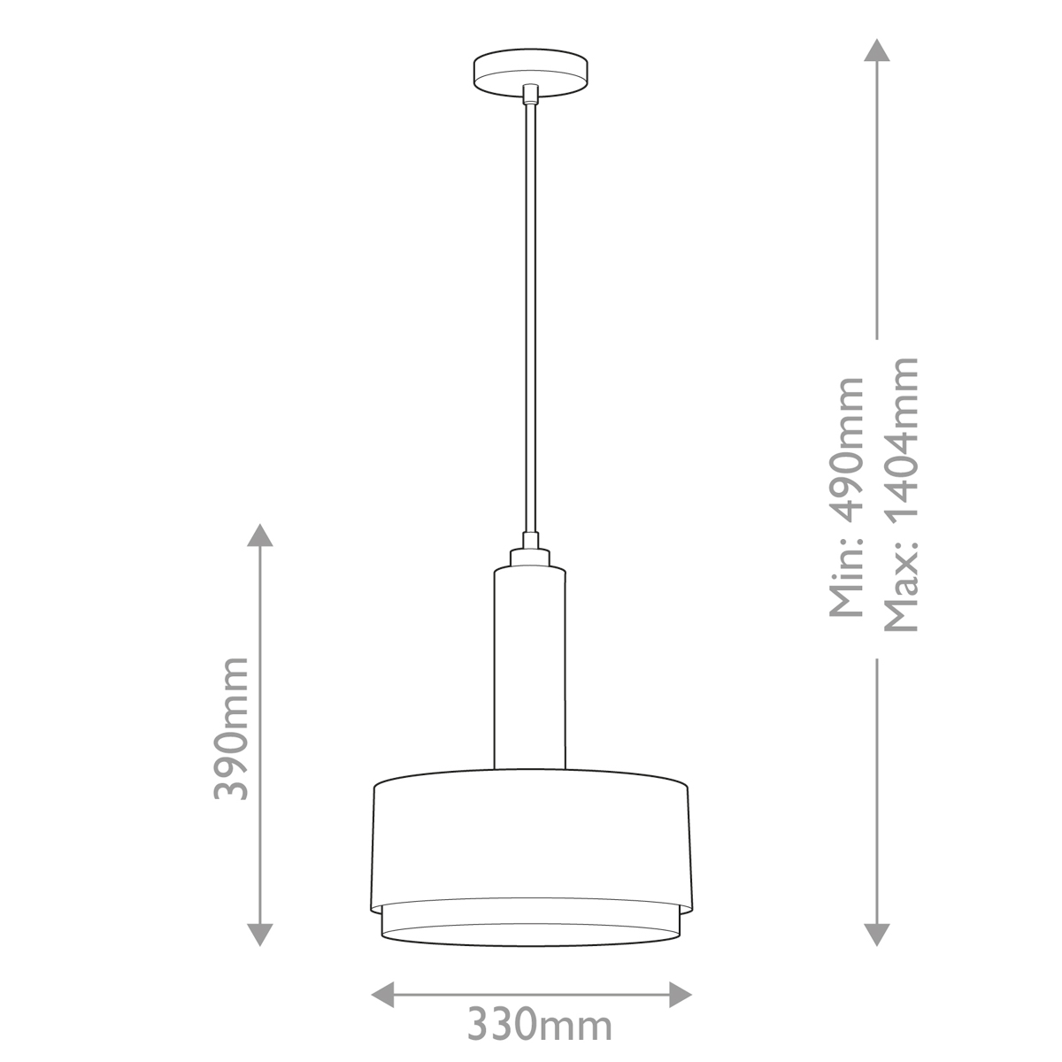Подвесной светильник цилиндрический с белым плафоном Hinkley в Орле