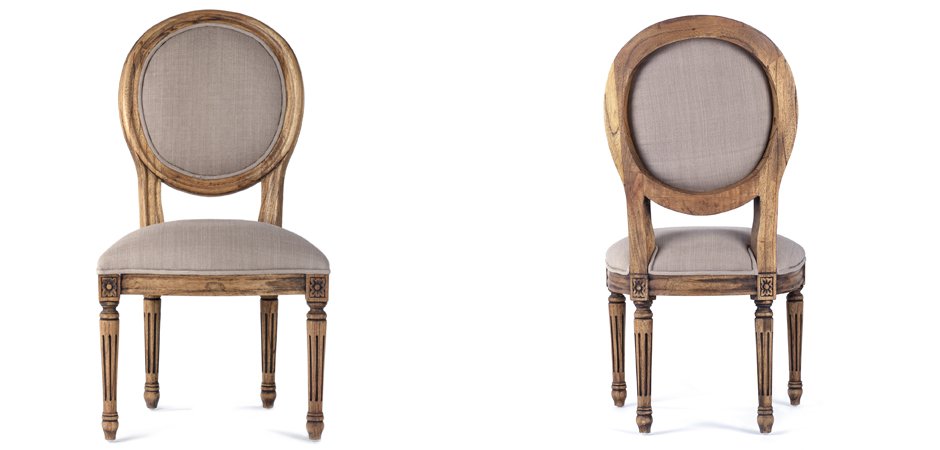 Стул REGENCY MEDALLION CHAIR Brown Linen Стул REGENCY MEDALLION CHAIR Brown Linen - Loft-Concept в Орле