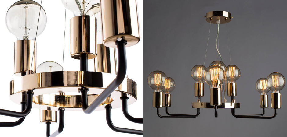 Люстра Loft Industrial Glossy Gold Люстра Loft Industrial Glossy Gold - Loft-Concept в Орле