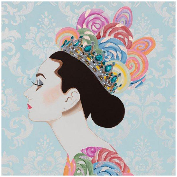 Картина Audrey with Lollipop Crown Мульти Картина Audrey with Lollipop Crown Мульти в Орле | Loft Concept
