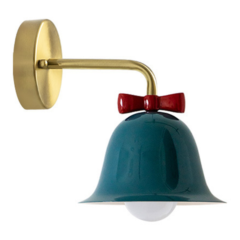 Бра Колокольчик Bell with Bow Deep Blue Wall Lamp Темно-синий Синий Золотой Красный Бра Колокольчик Bell with Bow Deep Blue Wall Lamp Темно-синий Синий Золотой Красный в Орле | Loft Concept