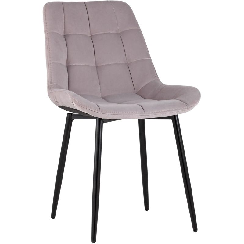 Стул NANCY Chair Пыльно-Розовый Велюр Розовый пастельный Черный Стул NANCY Chair Пыльно-Розовый Велюр Розовый пастельный Черный в Орле | Loft Concept
