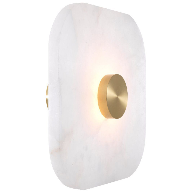 Бра Eichholtz Wall Lamp Aguaron L Латунь Белый Бра Eichholtz Wall Lamp Aguaron L Латунь Белый в Орле | Loft Concept