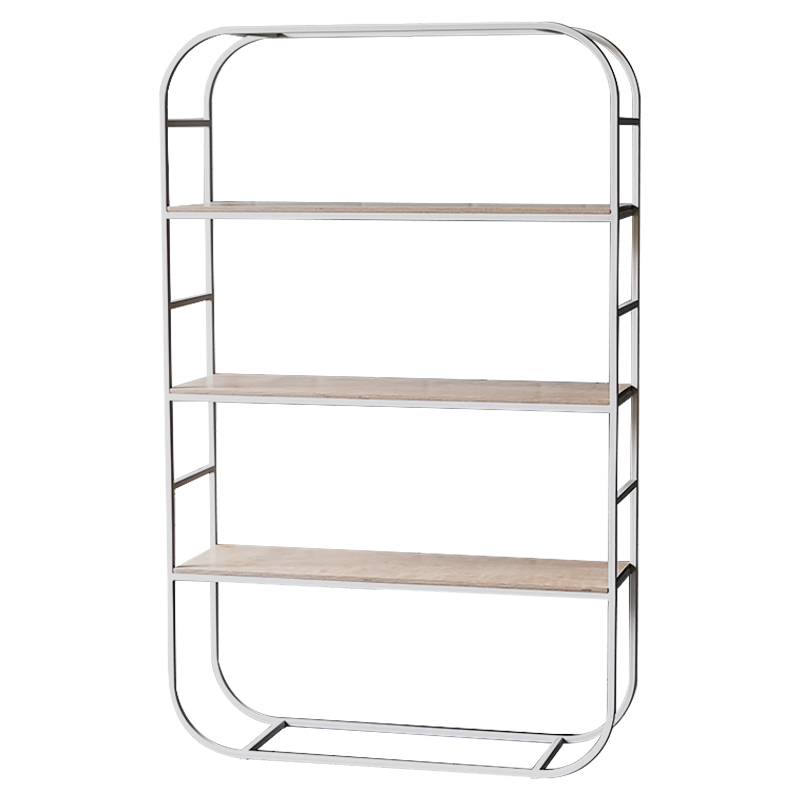 Стеллаж Parson Industrial Metal Rust Rack Белый Древесина Стеллаж Parson Industrial Metal Rust Rack Белый Древесина в Орле | Loft Concept