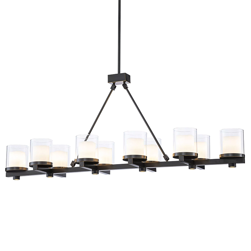 Люстра Eichholtz Chandelier Donovan Черный Прозрачное Стекло Темная бронза Люстра Eichholtz Chandelier Donovan Черный Прозрачное Стекло Темная бронза в Орле | Loft Concept