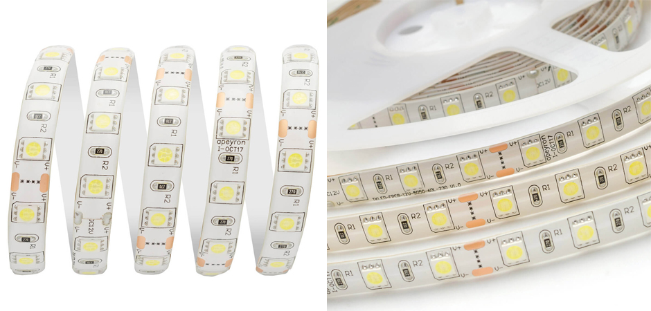 Светодиодная влагозащищенная лента 14,4W/m 60Led/m 5050SMD холодный белый 1M Светодиодная влагозащищенная лента 14,4W/m 60Led/m 5050SMD холодный белый 1M - Loft-Concept в Орле
