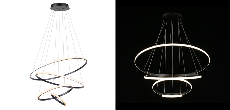 Люстра Ring Horizontal Trio black 80+60+40+20 Люстра Ring Horizontal Trio black 80+60+40+20 - Loft-Concept в Орле