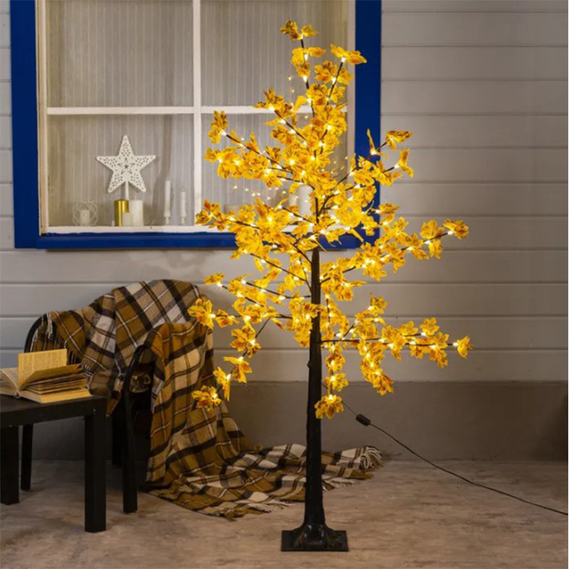 Светодиодное дерево Maple Yellow Желтый Черный Светодиодное дерево Maple Yellow Желтый Черный в Орле | Loft Concept