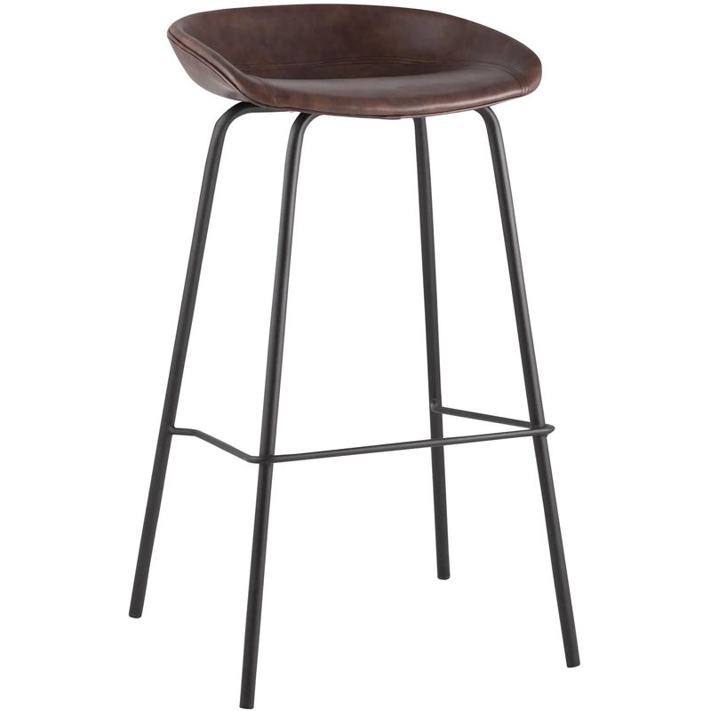 Стул Барный без Спинки Винтажная Коричневыя Экокожа Vendramin Bar Chair Коричневый винтаж Черный Стул Барный без Спинки Винтажная Коричневыя Экокожа Vendramin Bar Chair Коричневый винтаж Черный в Орле | Loft Concept