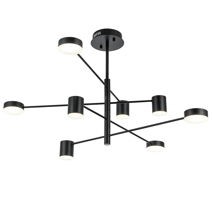 Светильник LED Lighting Black 8 lampholders Черный Светильник LED Lighting Black 8 lampholders Черный в Орле | Loft Concept