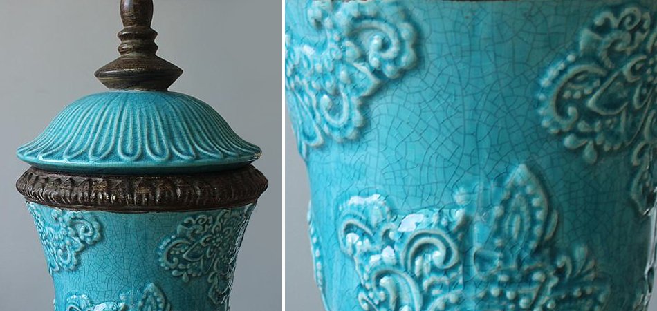 Кубок с крышкой керамика Turquoises Cup Кубок с крышкой керамика Turquoises Cup - Loft-Concept в Орле