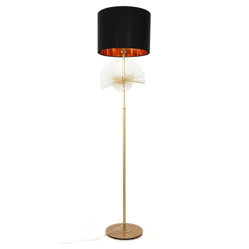Торшер Genoveva Floor lamp black Черный Золотой Торшер Genoveva Floor lamp black Черный Золотой в Орле | Loft Concept