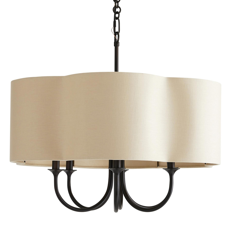 Люстра Vitorino Black Chandelier Бежевый Черный Люстра Vitorino Black Chandelier Бежевый Черный в Орле | Loft Concept