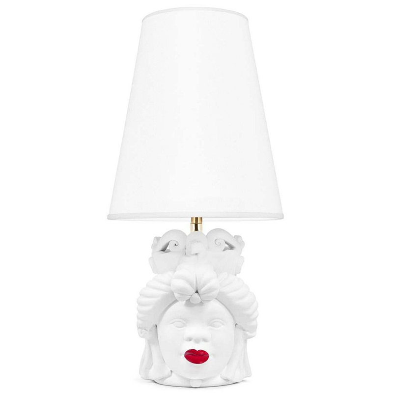 Настольная лампа Table Lamp Moro Lady Small Lipstick White Белый Красный Настольная лампа Table Lamp Moro Lady Small Lipstick White Белый Красный в Орле | Loft Concept