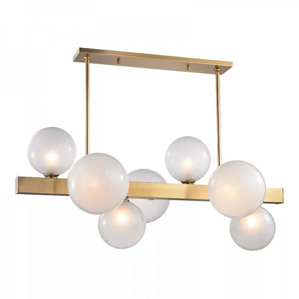 Люстра Hinsdale 8717-AGB Island Light Латунь Черный Люстра Hinsdale 8717-AGB Island Light Латунь Черный в Орле | Loft Concept