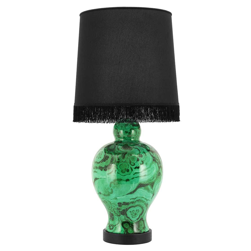 Настольная лампа TABLE LAMP CURVY Черный Малахит (зеленый) Настольная лампа TABLE LAMP CURVY Черный Малахит (зеленый) в Орле | Loft Concept