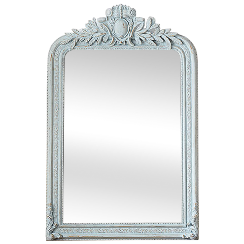 Зеркало Polastron Mirror Pastel Blue Винтажный голубой Зеркало Polastron Mirror Pastel Blue Винтажный голубой в Орле | Loft Concept